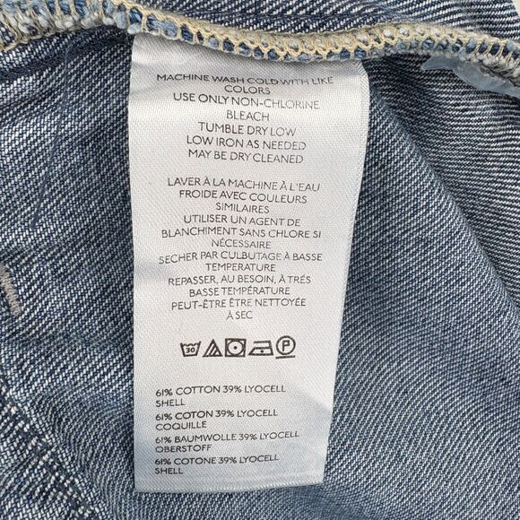 Free People We The Free La Vida Pull-On Jeans Bijou Blue, Sz Small, Boho Relaxed - Picture 13 of 13